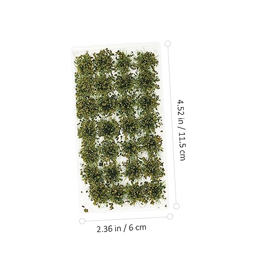 CLISPEED 1 Karton Miniatur Landschafts Dekoration Realistische Strauchgruppen Mini Garten Zubehör für Sandtisch Modellbau Kleine Dekorative Vegetation Langlebig und Platzsparend von CLISPEED