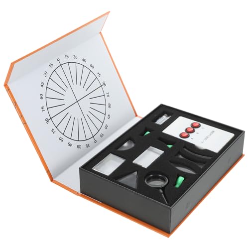 CLISPEED 1 Optischer Experimentierkasten Optik-Wissenschafts-Kit physisches optisches Kit prism physik experimente optische Konkavlinse konkave konvexe Linse für optische Plastik von CLISPEED