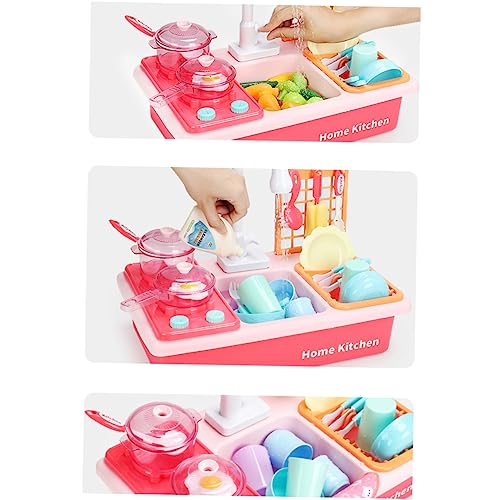 CLISPEED 1 Satz Elektrisches Geschirrspülspielzeug Kitchen Set for küchenspielzeug für für elektrische Geschirrspülmaschinen sinken mit fließendem Wasser Rosa CLISPEED 1 Satz Elektrisches Geschirrspülspielzeug Kitchen Set for küchenspielzeug für für elektrische Geschirrspülmaschinen sinken mit fließendem Wasser Rosa von CLISPEED