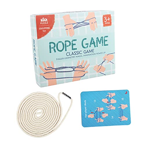 CLISPEED 1 Satz Finger Seil Cradle String Game für Pädagogisches Finger Rope Feinmotorik und Gehirnentwicklung für Partys und Familienaktivitäten CLISPEED 1 Satz Finger Seil Cradle String Game für Pädagogisches Finger Rope Feinmotorik und Gehirnentwicklung für Partys und Familienaktivitäten von CLISPEED