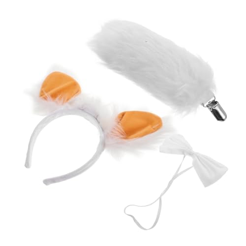 CLISPEED 1 Satz Fluffy Schafohren Haarreif mit Fliege für Cosplay Halloween Niedliche Plüsch Lammohren Haaraccessoire für Frauen Partys Fotoshootings CLISPEED 1 Satz Fluffy Schafohren Haarreif mit Fliege für Cosplay Halloween Niedliche Plüsch Lammohren Haaraccessoire für Frauen Partys Fotoshootings von CLISPEED