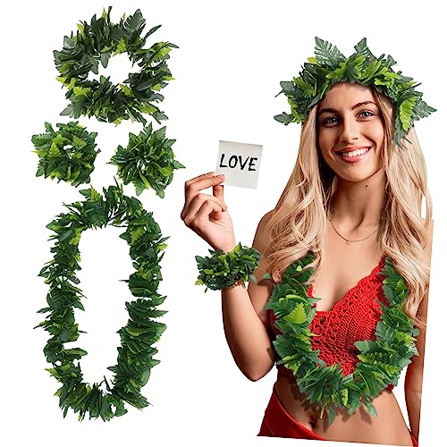 CLISPEED 1 Satz Hawaiianische Anziehung Halskette künstliche Farne Insel reiseaccessoires festival zubehör deko kleider Hawaii Greeny Stirnband Hawaiianische Blattstirnband und Armband CLISPEED 1 Satz Hawaiianische Anziehung Halskette künstliche Farne Insel reiseaccessoires festival zubehör deko kleider Hawaii Greeny Stirnband Hawaiianische Blattstirnband und Armband von CLISPEED