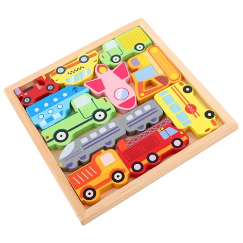 CLISPEED 1 Satz Holz Puzzle Fahrzeug für Kleinkinder Kreatives Puzzle Montessori Lernspielzeug Fördert Kognitive Fähigkeiten und Familieninteraktion Geeignet für Kindergarten und Frühes CLISPEED 1 Satz Holz Puzzle Fahrzeug für Kleinkinder Kreatives Puzzle Montessori Lernspielzeug Fördert Kognitive Fähigkeiten und Familieninteraktion Geeignet für Kindergarten und Frühes von CLISPEED