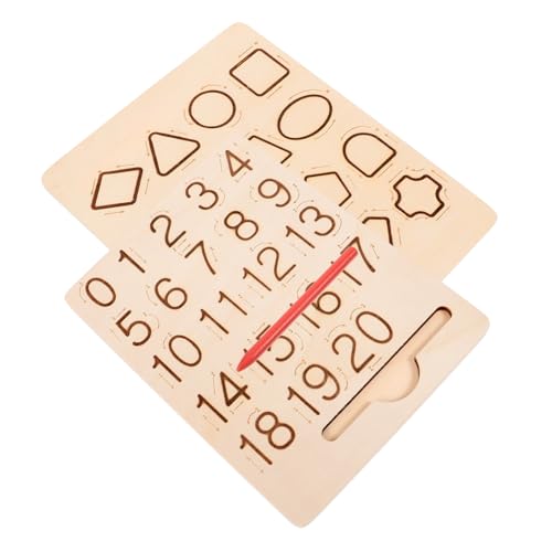 CLISPEED 1 Satz Holz Tracing Board für Doppelseitige Lerntafel mit Buchstaben und Zahlen Montessori Holzspielzeug Feinmotorik und Schreibfähigkeiten für Vorschulkinder CLISPEED 1 Satz Holz Tracing Board für Doppelseitige Lerntafel mit Buchstaben und Zahlen Montessori Holzspielzeug Feinmotorik und Schreibfähigkeiten für Vorschulkinder von CLISPEED