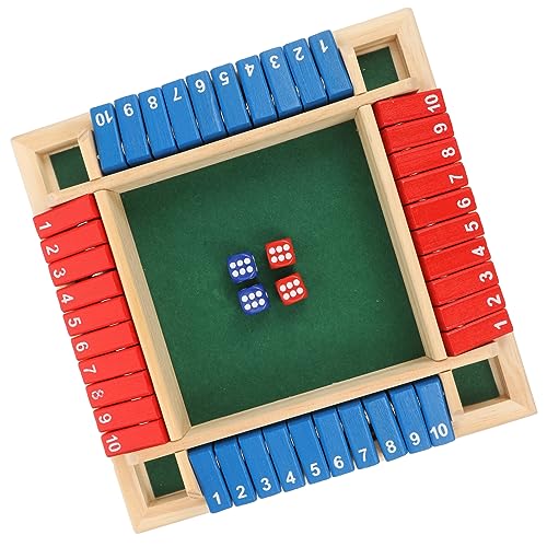 CLISPEED 1 Satz Holz Würfelspiel Kreatives Brettspiel für Erwachsene Lustige Party mit Zahlen Unterhaltsame Spielattraktion für Ktv und Bar Tragbar und Leicht zu Transportieren CLISPEED 1 Satz Holz Würfelspiel Kreatives Brettspiel für Erwachsene Lustige Party mit Zahlen Unterhaltsame Spielattraktion für Ktv und Bar Tragbar und Leicht zu Transportieren von CLISPEED