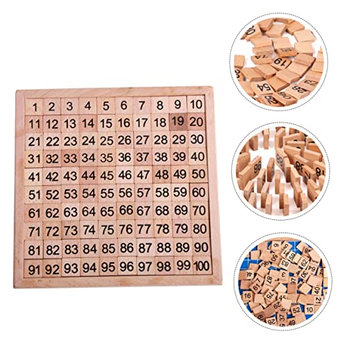 CLISPEED 1 Satz Holz Zahlenpuzzle für Pädagogisches zur Frühkindlichen Bildung Sicheres und Unterhaltsames Lernspielzeug für Kleinkinder Fördert Denkfähigkeit und Mathematikverständnis von CLISPEED