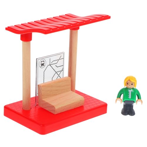 CLISPEED 1 Satz Holzspielzeug Zubehör Mini Plattform Modell für Lernspielzeug Kreativität und Motorik Geeignet für Holzeisenbahn und Fantasievolles Spiel von CLISPEED