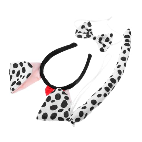 CLISPEED 1 Satz Kawaii Dalmatian Hund Stirnband für Kostüm Zubehör mit Fliege Nase für Karneval Partys Verkleidungen Kinderfreundlich Einfach CLISPEED 1 Satz Kawaii Dalmatian Hund Stirnband für Kostüm Zubehör mit Fliege Nase für Karneval Partys Verkleidungen Kinderfreundlich Einfach von CLISPEED