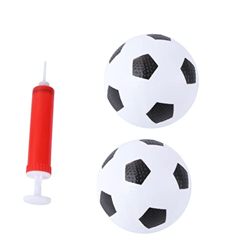 CLISPEED 1 Satz Kleines Fußballspielzeug für Durchmesser Weiße Bälle Roter Inflator für Indoor und Outdoor Pädagogisches für Jungen CLISPEED 1 Satz Kleines Fußballspielzeug für Durchmesser Weiße Bälle Roter Inflator für Indoor und Outdoor Pädagogisches für Jungen von CLISPEED
