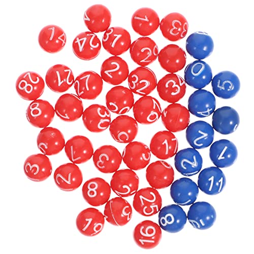 CLISPEED 1 Satz - -Kugeln Gewinnspielkugeln verlosen Berufung Erwachsene Sortiert unterhaltungsspiele Bingo trinkspiel Party Tombola Bälle Kugelstützen aus Kunststoff Plastik von CLISPEED