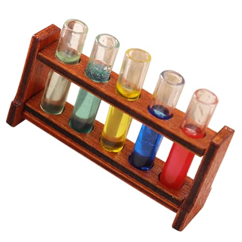 CLISPEED 1satz Miniatur Labor Testrohre Mit Holzregal Farbige Reagenzgläser Für Und Dekoration Miniaturmöbel Für Kreative Szenen CLISPEED 1satz Miniatur Labor Testrohre Mit Holzregal Farbige Reagenzgläser Für Und Dekoration Miniaturmöbel Für Kreative Szenen von CLISPEED