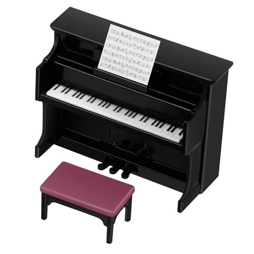 CLISPEED 1 Satz Mini-Klavier-Requisiten winziges Klavier Modell Klavier Mini aufrechtes Klavier klein puppenhaus möbel Dekoration Klavierhocker Miniklavier für Puppen Plastik Schwarz CLISPEED 1 Satz Mini-Klavier-Requisiten winziges Klavier Modell Klavier Mini aufrechtes Klavier klein puppenhaus möbel Dekoration Klavierhocker Miniklavier für Puppen Plastik Schwarz von CLISPEED