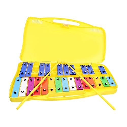 CLISPEED 1 Satz Note Metallophon Musikalisches für Buntes Eisenplatten Instrument Musikalischen Entwicklung und Farberkennung für Musikunterricht und Spaß von CLISPEED