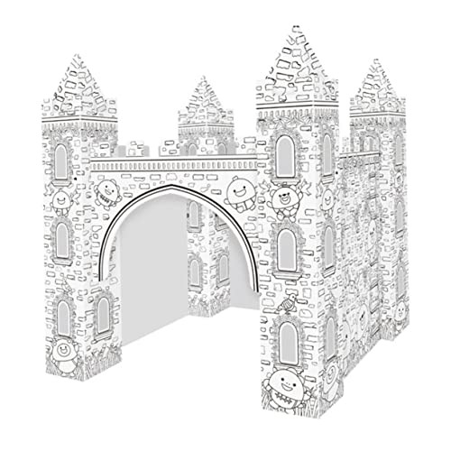 CLISPEED 1 Satz Papierschloss bastelset bastelsets+für+ Decor Geburtstags Dekoration Färbung 3D-Papppuzzle 3D-Schloss zum Färben von 3D-Schloss-Färbung Weiß CLISPEED 1 Satz Papierschloss bastelset bastelsets+für+ Decor Geburtstags Dekoration Färbung 3D-Papppuzzle 3D-Schloss zum Färben von 3D-Schloss-Färbung Weiß von CLISPEED