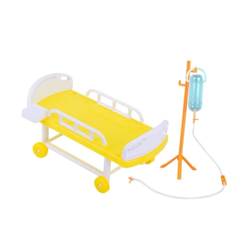 CLISPEED 1 Satz Puppenhausbett Krankenhausspielzeug Kind Spielzeugkrankenhaus medizinisch für Puppen Miniaturbett Plastik Zufällige Farbe CLISPEED 1 Satz Puppenhausbett Krankenhausspielzeug Kind Spielzeugkrankenhaus medizinisch für Puppen Miniaturbett Plastik Zufällige Farbe von CLISPEED