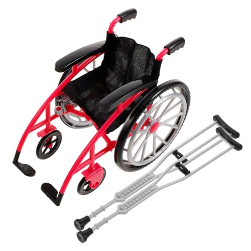 CLISPEED 1 Satz -Puppenspielzeug Puppenkrücken Puppenrollstuhl Krückenmodelle Miniaturrollstuhl Puppenhaus Klapprollstuhl dekorativer Miniatur- Winzige Krücke Plastik Rosig CLISPEED 1 Satz -Puppenspielzeug Puppenkrücken Puppenrollstuhl Krückenmodelle Miniaturrollstuhl Puppenhaus Klapprollstuhl dekorativer Miniatur- Winzige Krücke Plastik Rosig von CLISPEED