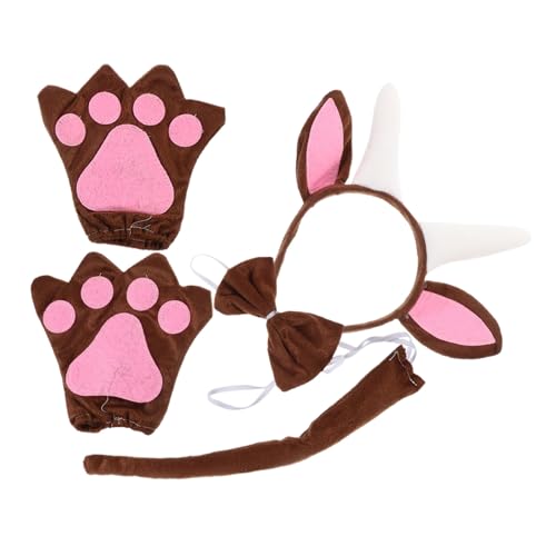 CLISPEED 1 Satz Tier Cosplay Set mit Ziegenohren und Dekorativer Fliege Teiliges Kostümzubehör für Partys und Aufführungen für Halloween und Rollenspiele CLISPEED 1 Satz Tier Cosplay Set mit Ziegenohren und Dekorativer Fliege Teiliges Kostümzubehör für Partys und Aufführungen für Halloween und Rollenspiele von CLISPEED