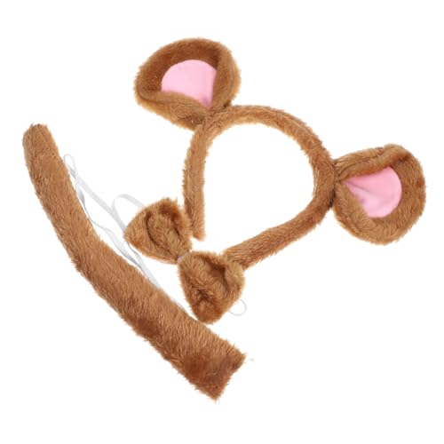 CLISPEED 1 Satz Tierkopfschmuck Haarband Kleid Ratten-Stirnband Mauskostüm für Erwachsene Mädchen Mini Party Ohren Stirnband Halloween-Cosplay-Zubehör Ohrenstirnband Stoff Kaffee CLISPEED 1 Satz Tierkopfschmuck Haarband Kleid Ratten-Stirnband Mauskostüm für Erwachsene Mädchen Mini Party Ohren Stirnband Halloween-Cosplay-Zubehör Ohrenstirnband Stoff Kaffee von CLISPEED