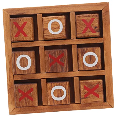 CLISPEED 1 Satz Xo Schachspielzeug interaktives holzspielzeug Klassisches Brettspiel Educational Toys Family Games für Puzzlematte xo-Spiel Spielbrett aus Holz Coffee CLISPEED 1 Satz Xo Schachspielzeug interaktives holzspielzeug Klassisches Brettspiel Educational Toys Family Games für Puzzlematte xo-Spiel Spielbrett aus Holz Coffee von CLISPEED