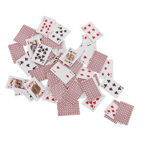 CLISPEED Miniaturkarten 1:12 für Puppenhaus Zubehör Kleiner Spielkarten für Sammler Interaktives Spielzeug für Modell Enthusiasten und Partygeschenke Realistische Kleiner Spielkarten CLISPEED Miniaturkarten 1:12 für Puppenhaus Zubehör Kleiner Spielkarten für Sammler Interaktives Spielzeug für Modell Enthusiasten und Partygeschenke Realistische Kleiner Spielkarten von CLISPEED