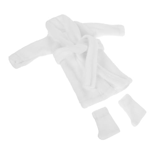 CLISPEED 1 Set Elfenpuppenkleidung Mini Puppenbademantel Miniatur Puppenrobe Bademantel Puppenbademantel Mini Kleidung Ankleidebademantel Für Puppen Puppenkleidung Mini Bademantel von CLISPEED