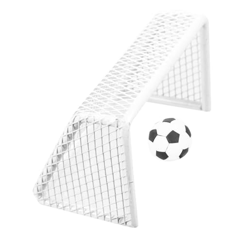 CLISPEED 1 Set Fußballtor Puppenhaus Fußball Puppenhaus Miniatur Fußballnetz Fußballtore Schöner Sportball Fußballtor Mini Modell Mini Fußballtor Puppe Mini Fußball Weißes Eisen CLISPEED 1 Set Fußballtor Puppenhaus Fußball Puppenhaus Miniatur Fußballnetz Fußballtore Schöner Sportball Fußballtor Mini Modell Mini Fußballtor Puppe Mini Fußball Weißes Eisen von CLISPEED