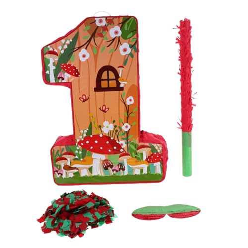 CLISPEED 1satz Mushroom Piñata Für Geburtstag Niedliches Partyspielzeug Für Junge Mädchen Deko Für Themenpartys Interaktives Süßigkeiten-spiel Für Feiern Und Veranstaltungen von CLISPEED