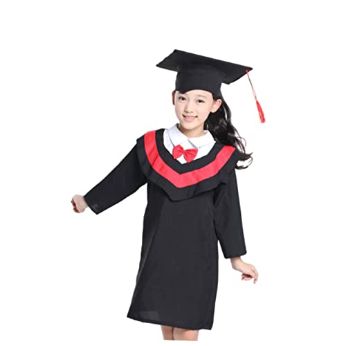 CLISPEED 1 Stück Abschlussgown Set mit Stola Quaste für Cosplay Fotoshooting Rot Atmungsaktiv Schulabschlüsse Feiern CLISPEED 1 Stück Abschlussgown Set mit Stola Quaste für Cosplay Fotoshooting Rot Atmungsaktiv Schulabschlüsse Feiern von CLISPEED