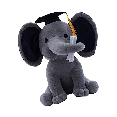 CLISPEED 1 Stück Arztpuppe Plüschpuppe für den Abschluss Elefantenspielzeug Abschlusspuppe Stofftier Elefant Kuscheltier süße Plüschtiere Elefant Plüschspielzeug PP Baumwolle Grau CLISPEED 1 Stück Arztpuppe Plüschpuppe für den Abschluss Elefantenspielzeug Abschlusspuppe Stofftier Elefant Kuscheltier süße Plüschtiere Elefant Plüschspielzeug PP Baumwolle Grau von CLISPEED