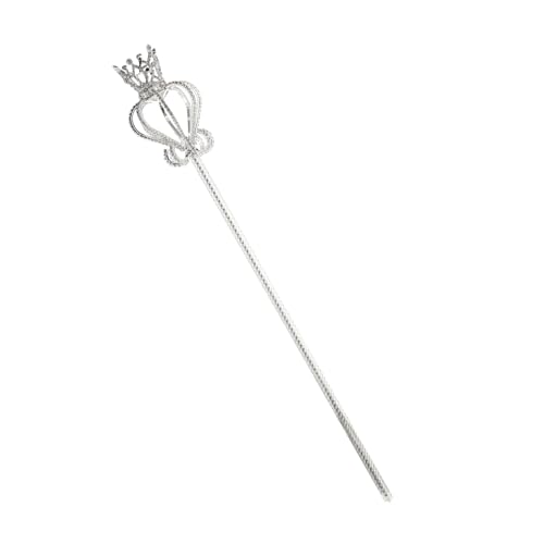CLISPEED 1 Stück Crown Fairy Stick Party Halloween Krone Elegant Dekorativer Spazierstock Kostüm Walking Cane Mode-fee- Feenstab Für Die Bühne Stahl Silver CLISPEED 1 Stück Crown Fairy Stick Party Halloween Krone Elegant Dekorativer Spazierstock Kostüm Walking Cane Mode-fee- Feenstab Für Die Bühne Stahl Silver von CLISPEED