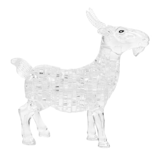 CLISPEED 1 Stück Kristall Puzzle Ziege Selbstmontage Tier Puzzle aus Kristallglas Dekoration für Schreibtisch und Büro Kreatives für Geburtstage und Anlässe und Sicher CLISPEED 1 Stück Kristall Puzzle Ziege Selbstmontage Tier Puzzle aus Kristallglas Dekoration für Schreibtisch und Büro Kreatives für Geburtstage und Anlässe und Sicher von CLISPEED