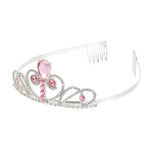 CLISPEED 1 Stück Krone Haarband für Wasserfall Pinkes Kopfschmuck für Geburtstagsfeiern und Fotoshootings Leicht und Bequem für Kleine Mädchen und Besondere Anlässe CLISPEED 1 Stück Krone Haarband für Wasserfall Pinkes Kopfschmuck für Geburtstagsfeiern und Fotoshootings Leicht und Bequem für Kleine Mädchen und Besondere Anlässe von CLISPEED