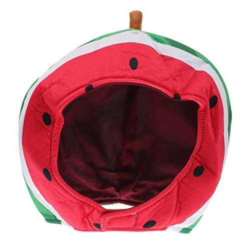 CLISPEED 1 Stück Lustiger Wassermelonen Hut für Karneval Partys Einzigartige Kostümkopfbedeckung für Fotografie Feiern Weichem Einfach Entfernen von CLISPEED