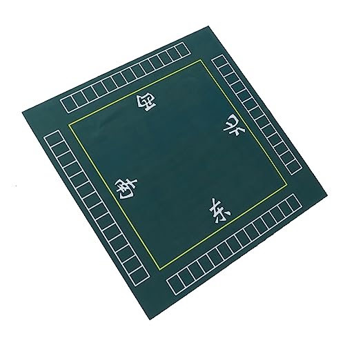 CLISPEED 1 Stück Mahjong Tischdecke Matte Gaming-tischabdeckung Domino-spielmatte Mahjong-Tisch Spieltischmatte Spieltischabdeckung Tischset Brettspiel Tischspielmatte Tischtuch Gummi Grün von CLISPEED