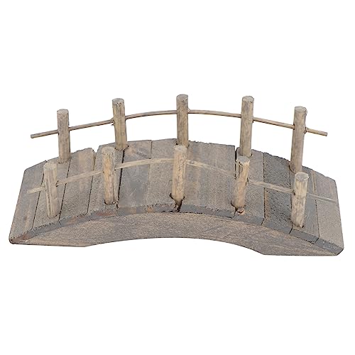 CLISPEED 1 Stück Mini Bogenbrücke Aus Holz Garten Miniatur Bogenbrücke Mini Hausschmuck Kleine Brücke Miniatur Szenenmöbel Outdoor Puppenhaus Dekoration Modelle Mikro Szenen von CLISPEED