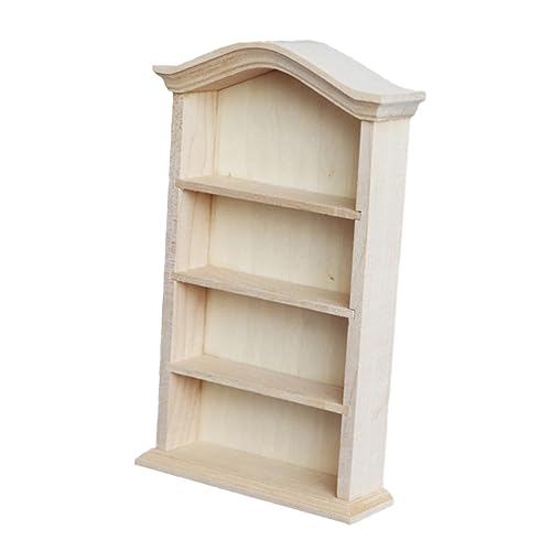 CLISPEED 1 Stück Mini Möbel Modell Aufbewahrung Kleines Miniatur Puppenhaus Bücherregal Miniatur Hausmöbel Puppenhaus Miniatur Mini Marke Heimspielzeug Möbel Holz von CLISPEED