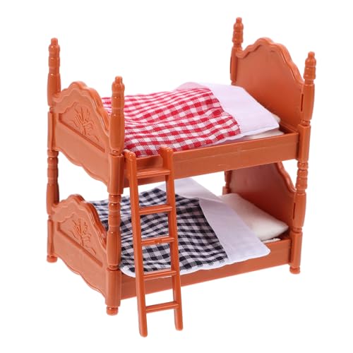 CLISPEED 1 Stück Mini-Schlafzimmerbett Mini-Doppelbetten Miniatur-Etagenbetten Koje modern Kind klein Puppenstubenbetten Puppenhaus Miniatur-Puppenhausbetten Mini-Bettpuppen Stoff CLISPEED 1 Stück Mini-Schlafzimmerbett Mini-Doppelbetten Miniatur-Etagenbetten Koje modern Kind klein Puppenstubenbetten Puppenhaus Miniatur-Puppenhausbetten Mini-Bettpuppen Stoff von CLISPEED