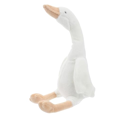 CLISPEED 1 Stück Schwan Puppe Hübsche Puppe Gänsespielzeug klein Plüschpuppenfigur Gans Gans Figur Puppen kinderpuppe Gans Kuscheltier Spielzeuggans Plüsch- Weiß von CLISPEED