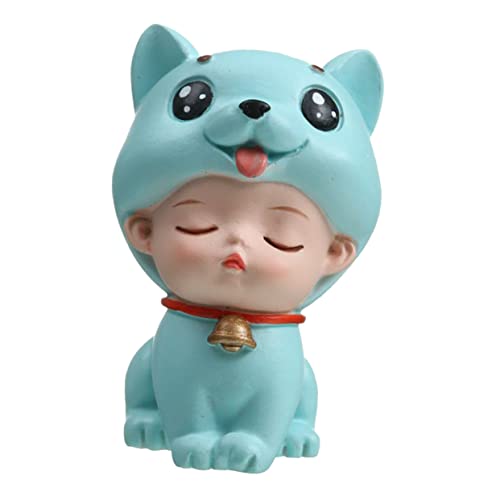 CLISPEED 1 Stück Tortendeko mit Tiermütze Einzigartige Dekoration für Kindergeburtstage und Feiern Lebhafte Resin Figuren für Partys von CLISPEED