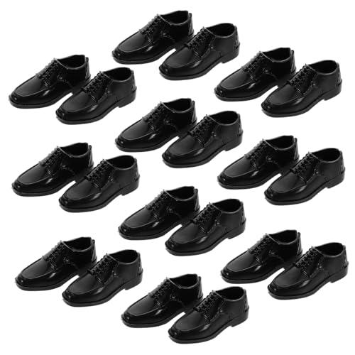 CLISPEED 10 Paare Miniatur Herren Schuhe Scale für Puppen Kunststoff Puppenschuhe für Dollhouse Zubehör Verschiedene und Langlebig für Puppenanzug und Dekoration CLISPEED 10 Paare Miniatur Herren Schuhe Scale für Puppen Kunststoff Puppenschuhe für Dollhouse Zubehör Verschiedene und Langlebig für Puppenanzug und Dekoration von CLISPEED