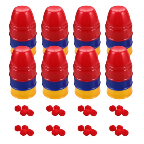 CLISPEED 10 Sätze Magician Cups and Balls Kit Magische Requisiten für Anfänger und Profis Trick Party Favor für Geburtstagsfeiern und Halloween Events CLISPEED 10 Sätze Magician Cups and Balls Kit Magische Requisiten für Anfänger und Profis Trick Party Favor für Geburtstagsfeiern und Halloween Events von CLISPEED