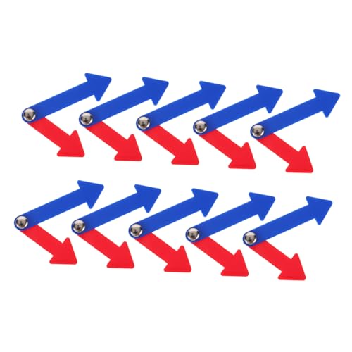 CLISPEED 10 Sätze Teiliges Drehbare Uhrzeiger Rot Blau für Uhrzeit Lernen Mathe Grundschule DIY Unterrichtsspielzeug CLISPEED 10 Sätze Teiliges Drehbare Uhrzeiger Rot Blau für Uhrzeit Lernen Mathe Grundschule DIY Unterrichtsspielzeug von CLISPEED