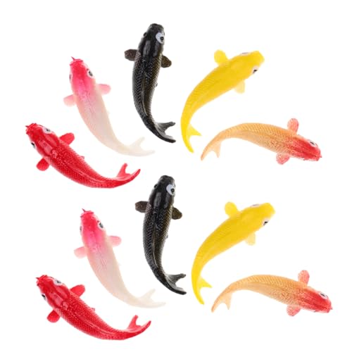 CLISPEED 10 Stück Fisch-Party-Dekorationen Aquarium Aquarienpflanze Kleiner Fischtank Zubehör Für Aquarien Panzer Schwimmt Wasser- Ausgestopftes Fisch-plüschtier Harz von CLISPEED