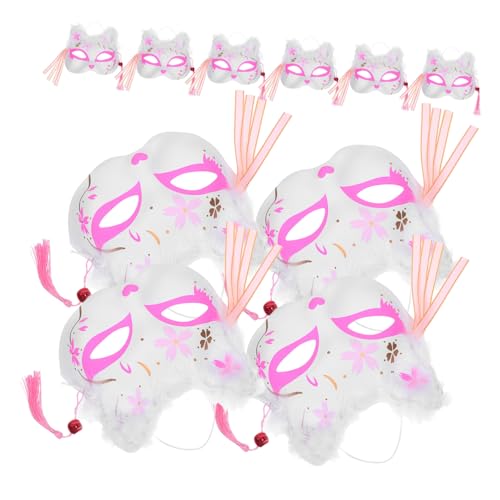 CLISPEED 10 Stück Japanische Fuchsmaske mit Led-leuchte Halbgesichts-design Flauschig für Cosplay Halloween Karneval und Manga Partys Mystische Katzen-masquerade CLISPEED 10 Stück Japanische Fuchsmaske mit Led-leuchte Halbgesichts-design Flauschig für Cosplay Halloween Karneval und Manga Partys Mystische Katzen-masquerade von CLISPEED