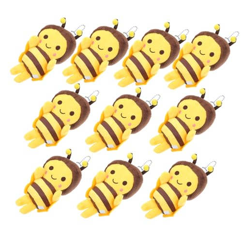 CLISPEED 10 Stück Kleiner bienenanhänger Ornamente ausgestopft Plüschtier Bienen-Kuscheltier-Party Reiz spielzeuge schlüsselanhänger Biene Keychian Rucksack hängende Biene PP Baumwolle Gelb CLISPEED 10 Stück Kleiner bienenanhänger Ornamente ausgestopft Plüschtier Bienen-Kuscheltier-Party Reiz spielzeuge schlüsselanhänger Biene Keychian Rucksack hängende Biene PP Baumwolle Gelb von CLISPEED