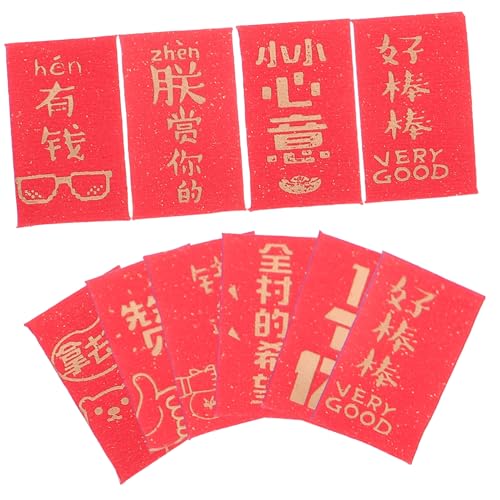 CLISPEED 10 Stück Maßstab Papier Umschläge Zufällige Kleine Dekorative Hong Bao für Puppenhaus Zubehör und Rollenspiel von CLISPEED