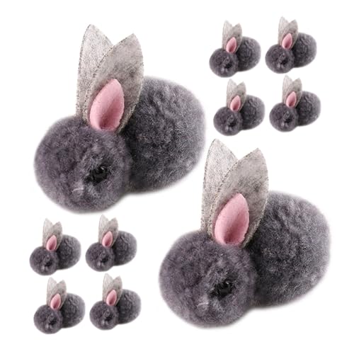 CLISPEED 10 Stück Mini Kaninchen Plüschspielzeug Weiche Stofftiere für DIY Dekoration und Kleidung für Bastelprojekte und von CLISPEED