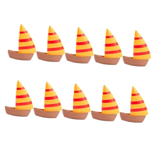 CLISPEED 10 Stück Mini Segelboot Figuren Miniatur Deko für Tisch Garten Mikro Landschaft Strand Themen Räume CLISPEED 10 Stück Mini Segelboot Figuren Miniatur Deko für Tisch Garten Mikro Landschaft Strand Themen Räume von CLISPEED