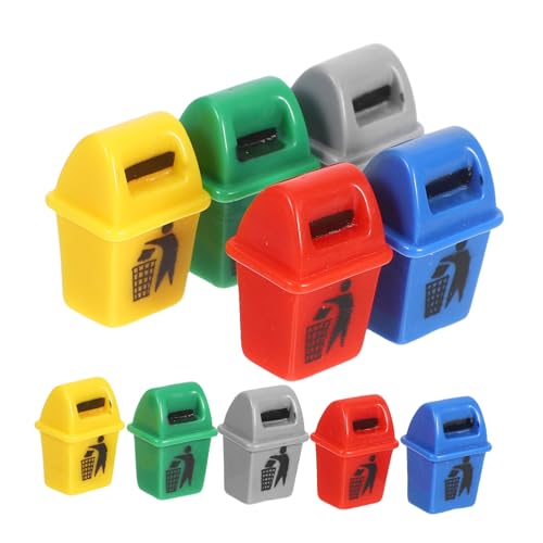 CLISPEED 10 Stück Miniatur Mülleimer aus Resin Teilig Vielseitig für Puppenhaus Möbel und Feengarten Langlebig Umweltfreundlich Fördert Müllsortierung Farblich Sortiert Gelb Rot Grün Blau CLISPEED 10 Stück Miniatur Mülleimer aus Resin Teilig Vielseitig für Puppenhaus Möbel und Feengarten Langlebig Umweltfreundlich Fördert Müllsortierung Farblich Sortiert Gelb Rot Grün Blau von CLISPEED