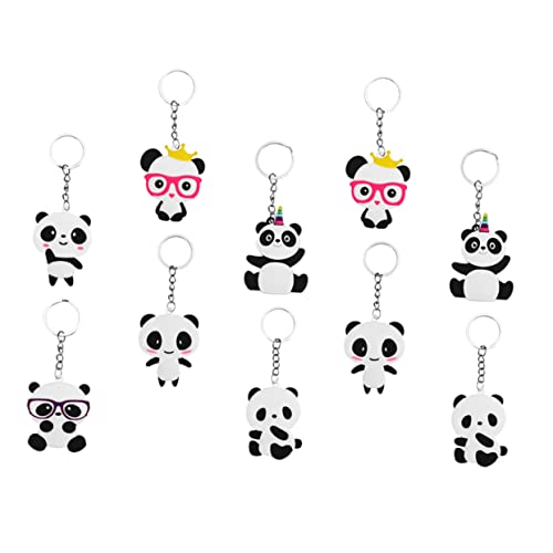 CLISPEED 10 Stück Schlüsselanhänger Schlüsselbund hängend Plüsch Kinderspielzeug Schlüsselkette vielzweckleiter panda dekoäste Panda-Design Cartoon-Panda- Taschenanhänger PVC CLISPEED 10 Stück Schlüsselanhänger Schlüsselbund hängend Plüsch Kinderspielzeug Schlüsselkette vielzweckleiter panda dekoäste Panda-Design Cartoon-Panda- Taschenanhänger PVC von CLISPEED